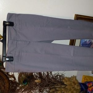 Cropped grey slacks